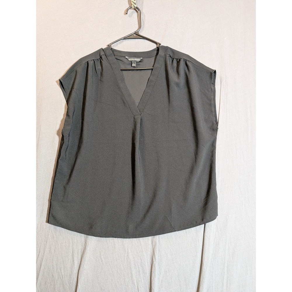 Banana Republic Grey Tank‎ Size Large Color Black